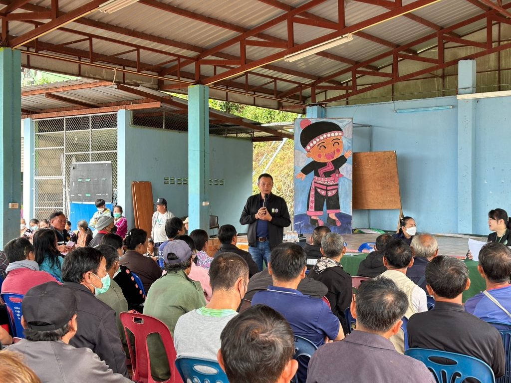 สำนักงานเกษตรอำเภอทุ่งช้างจัดประชาคมการขึ้นทะเบียนเพาะปลูกพืชในฤดูการผลิต ปี ๒๕๖๖/๖๗