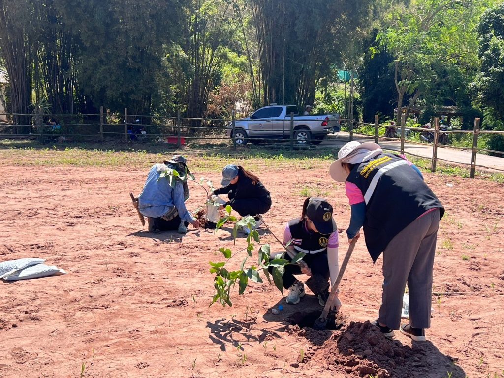 สำนักงานเกษตรอำเภอทุ่งช้าง บูรณาการร่วมหน่วยงานภาคีเครือข่ายเพื่อขับเคลื่อนโครงการ “ทางนี้มีผล ผู้คนรักกัน”